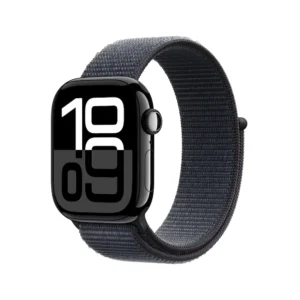 Apple Watch Series 10 42mm Jet Black Aluminium Case with Ink Sport Loop
