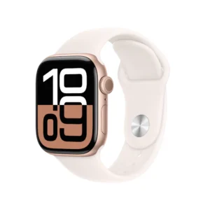 Apple Watch Series 10 46mm Rose Gold Aluminium Case with Light Blush Sport Band