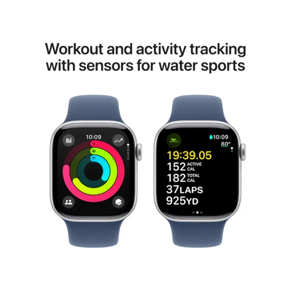 Apple Watch Series 10 46mm Rose Gold Aluminium Case with Light Blush Sport Band