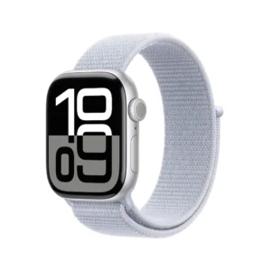 Apple Watch Series 10 42mm Silver Aluminium Case with Blue Cloud Sport Loop