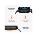 Apple Watch Ultra 2 Titanium Case with Blue Trail Loop