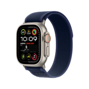 Apple Watch Ultra 2 Titanium Case with Blue Trail Loop