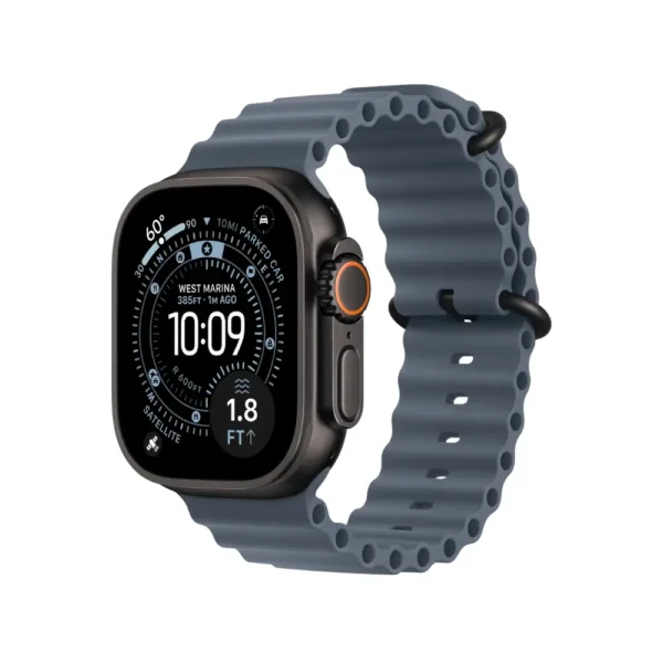 Apple Watch Ultra 3 Black Titanium Case with Ocean Band
