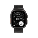 Apple Watch Ultra 3 Black Titanium Case with Titanium Milanese Loop