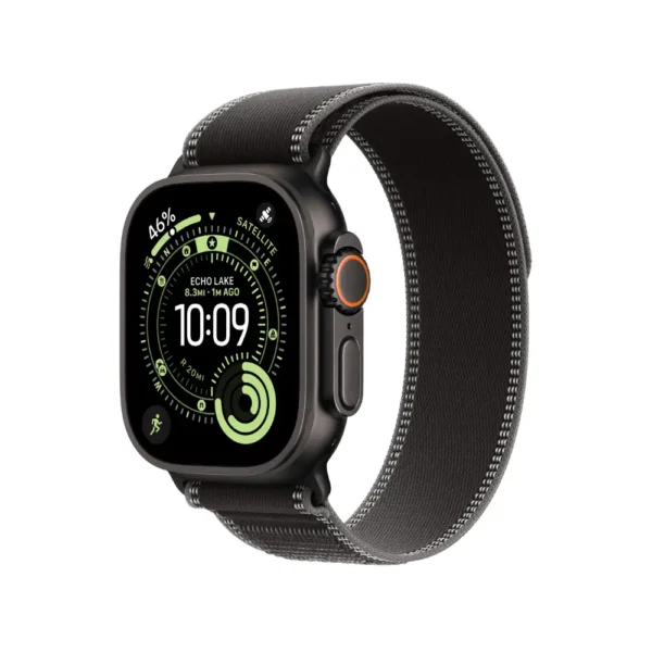 Apple Watch Ultra 3 Black Titanium Case with Trail Loop