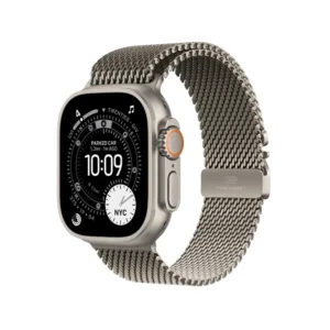 Apple Watch Ultra 3 Natural Titanium Case with Titanium Milanese Loop